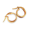 GOLD DEAL | 9ct (9K) Gold Everyday Hoop Earrings 12.2mm x 2.9mm