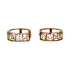 GOLD DEAL | 9ct (9K) Gold SparkleLine CZ Hoop Earrings - Reversable