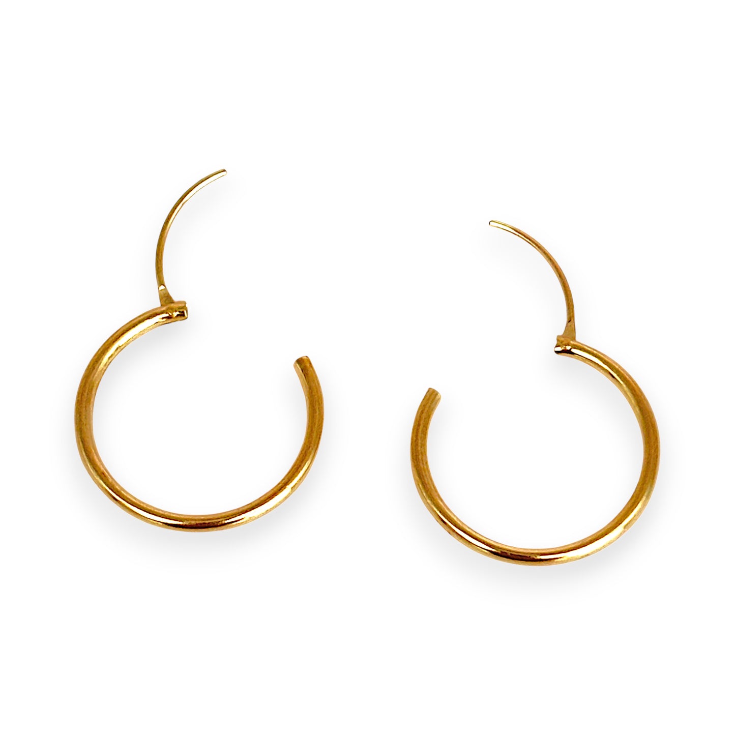 GOLD DEAL | 9ct (9K) Gold Minimalist Sleeper Earrings 18.8mm