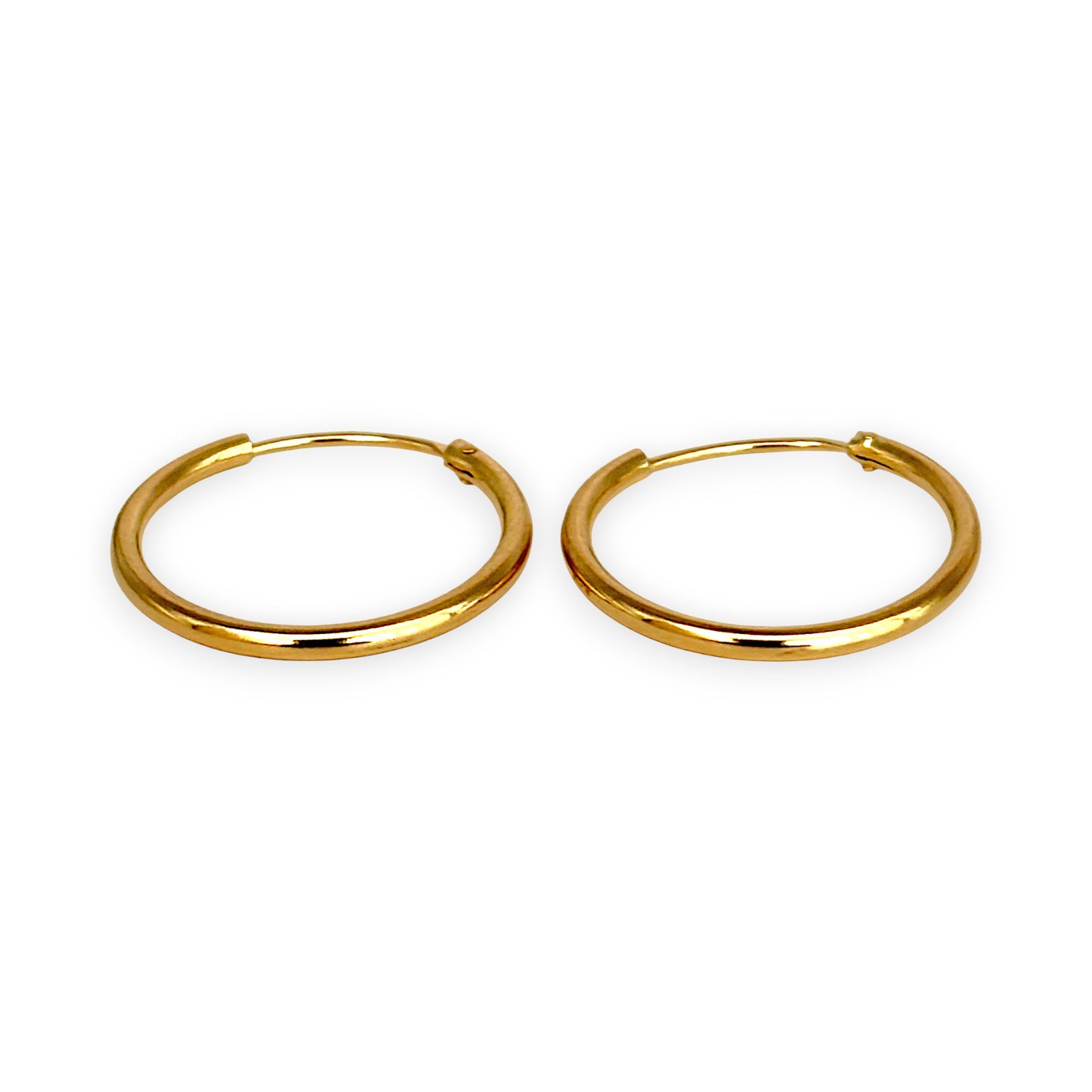 GOLD DEAL | 9ct (9K) Gold Minimalist Sleeper Earrings 18.8mm