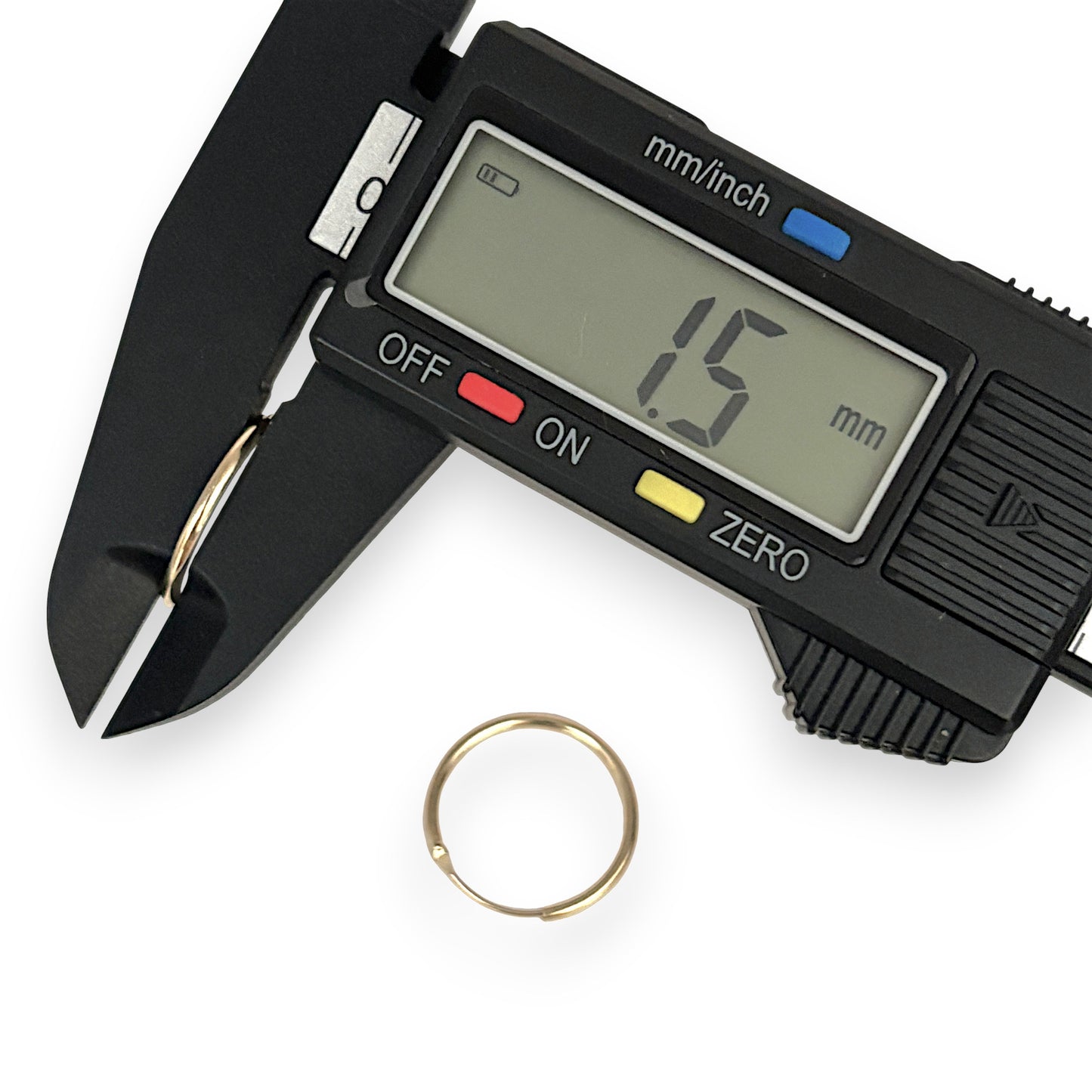 GOLD DEAL | 9ct (9K) Gold Minimalist Sleeper Earrings 18.8mm