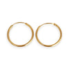 GOLD DEAL | 9ct (9K) Gold Minimalist Sleeper Earrings 18.8mm