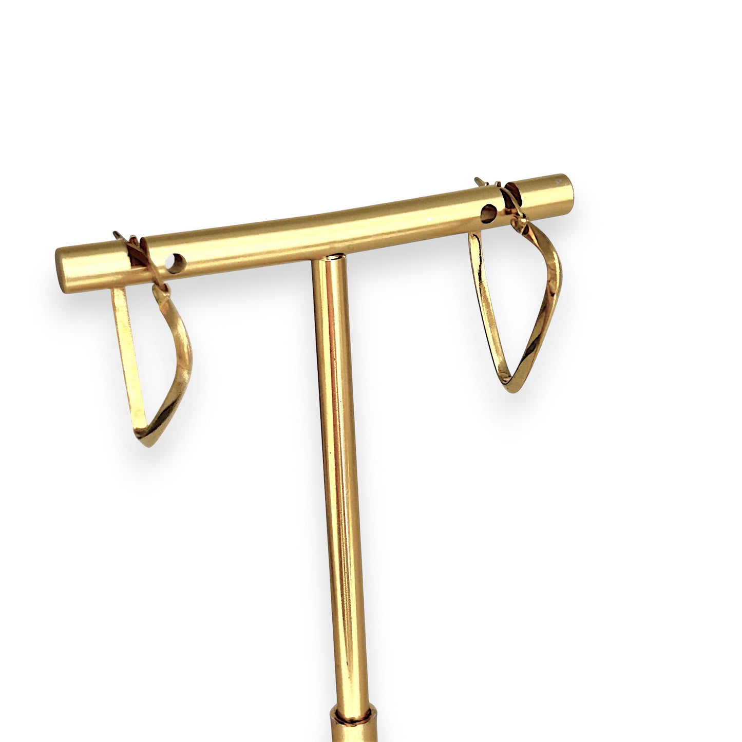 GOLD DEAL | 9ct (9K) Gold MICHAEL HILL Triangle Hoops Earrings