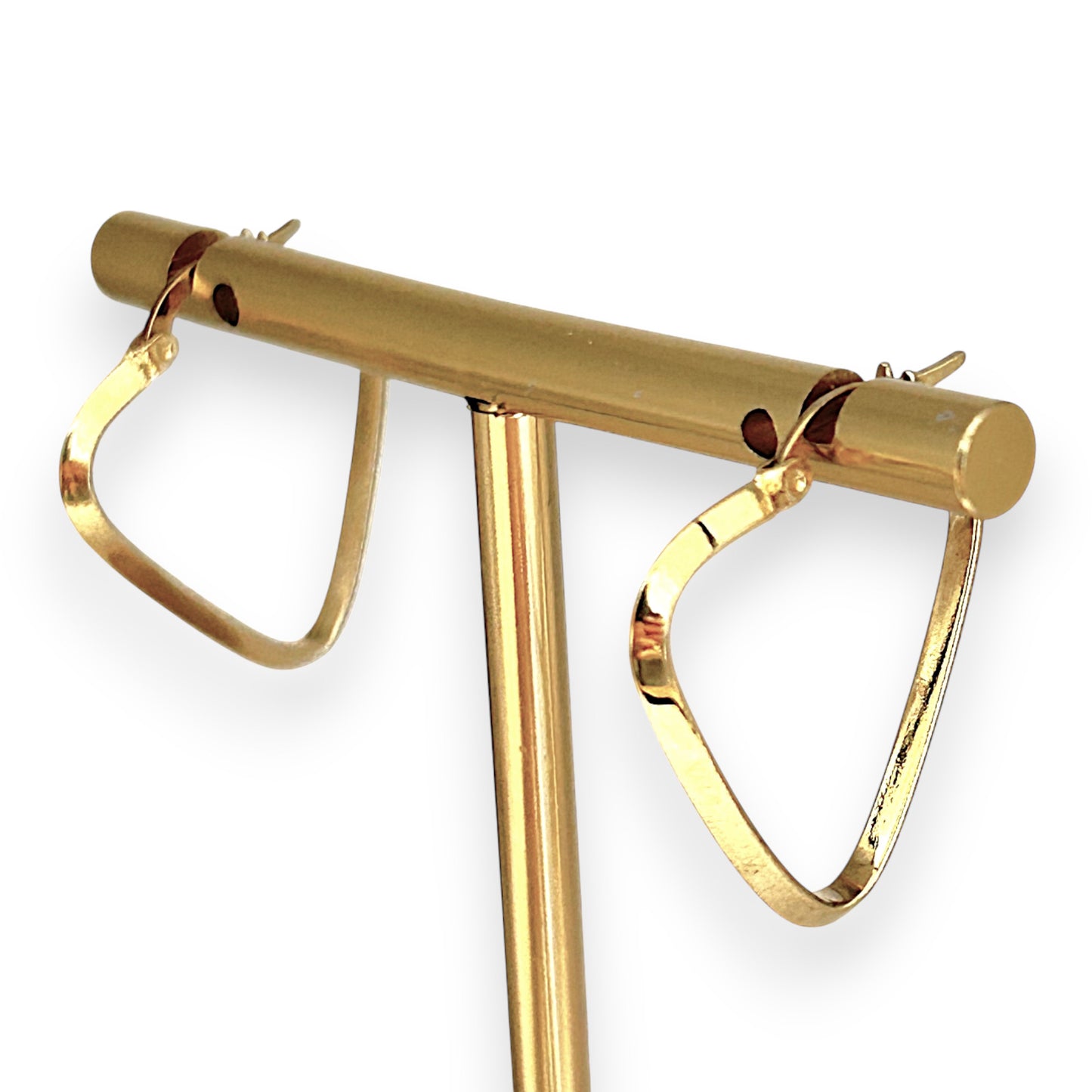 GOLD DEAL | 9ct (9K) Gold MICHAEL HILL Triangle Hoops Earrings