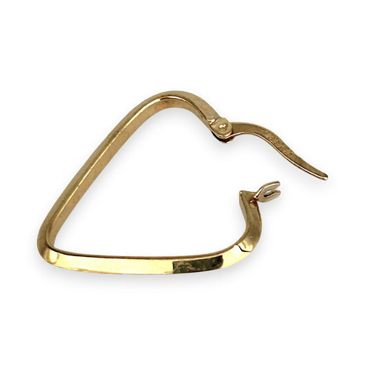GOLD DEAL | 9ct (9K) Gold MICHAEL HILL Triangle Hoops Earrings