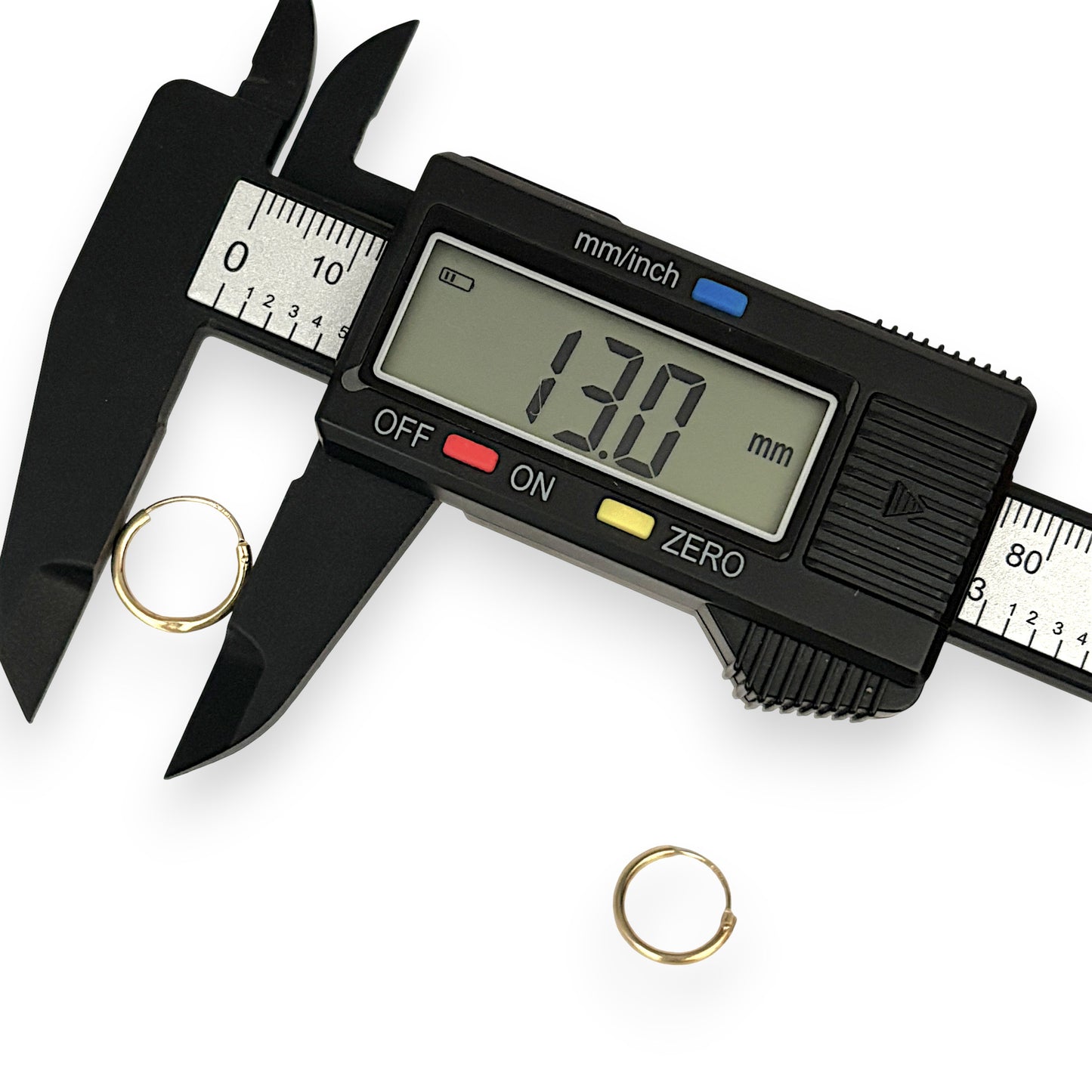 GOLD DEAL | 9ct (9K) Gold Minimalist Everyday Sleeper Earrings 13.0mm