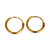GOLD DEAL | 9ct (9K) Gold Minimalist Everyday Sleeper Earrings 13.0mm