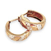 GOLD DEAL | 9ct (9K) Y/W Gold Dual Glow Hoop Earrings - Refurbished