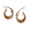 GOLD DEAL | 9ct (9K) Gold Braided Glow Hoop Earrings - Refurbished