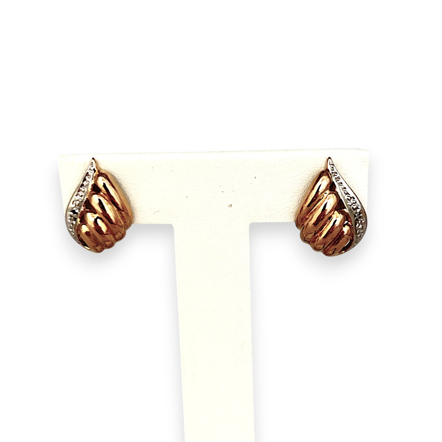 GOLD DEAL | 9ct (9K) Y/W Gold Athena’s Light Stud Earrings