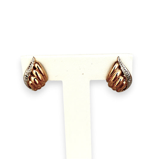 GOLD DEAL | 9ct (9K) Y/W Gold Athena’s Light Stud Earrings