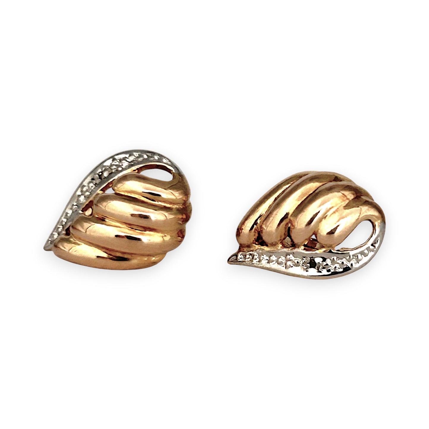 GOLD DEAL | 9ct (9K) Y/W Gold Athena’s Light Stud Earrings