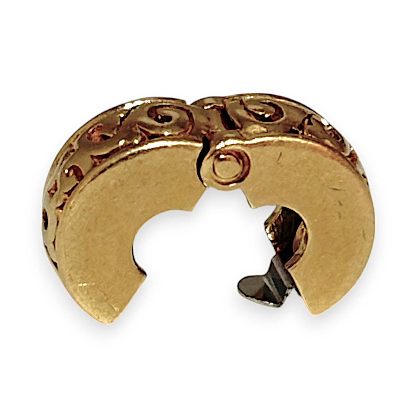 10K Gold Emma & Roe Pandora Solid Gold Clip Charm, R # 1152