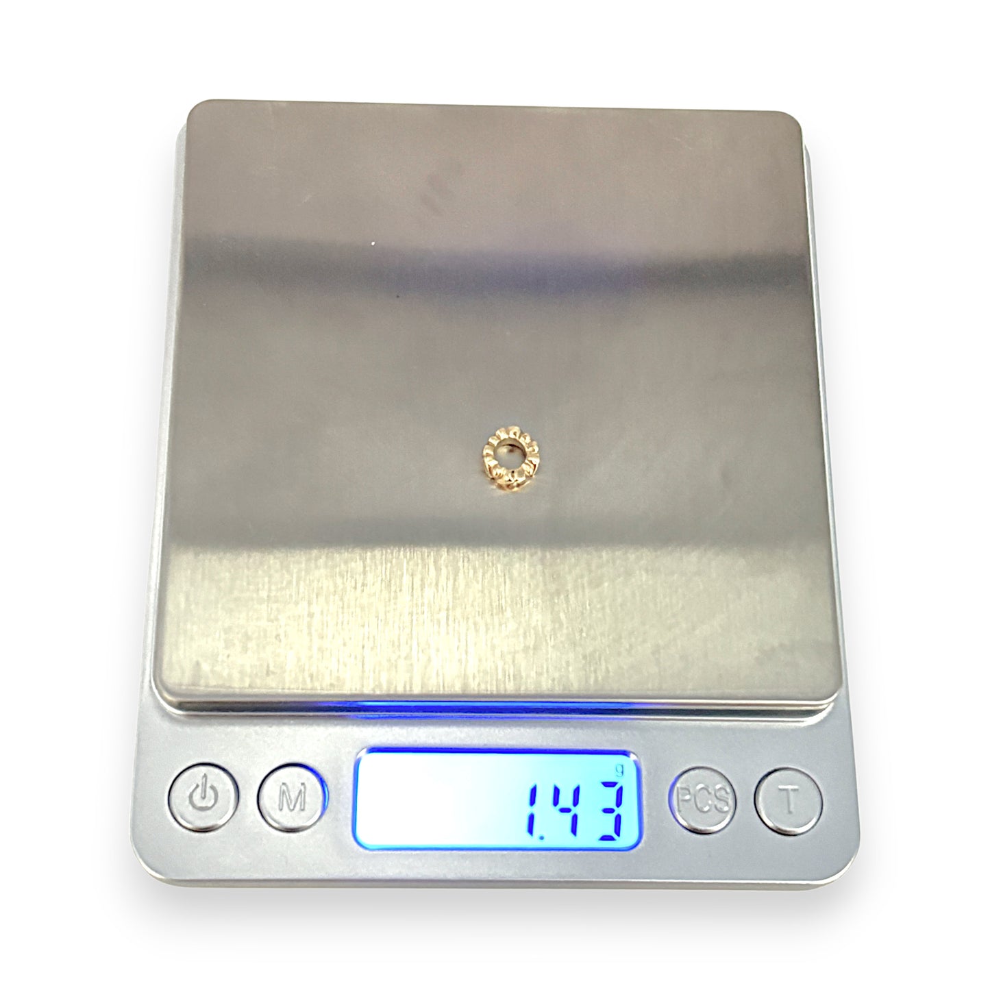14K Gold Pandora Spacer Solid Gold Charm. R # 1154