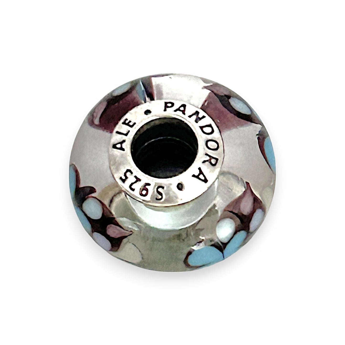 SILVER DEAL | Pandora Sterling Silver Charm - Murano Blue Butterfly