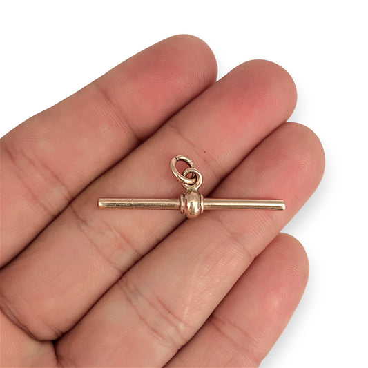 GOLD DEAL | 9ct (9K) Rose Gold Timeless T Bar Pendant