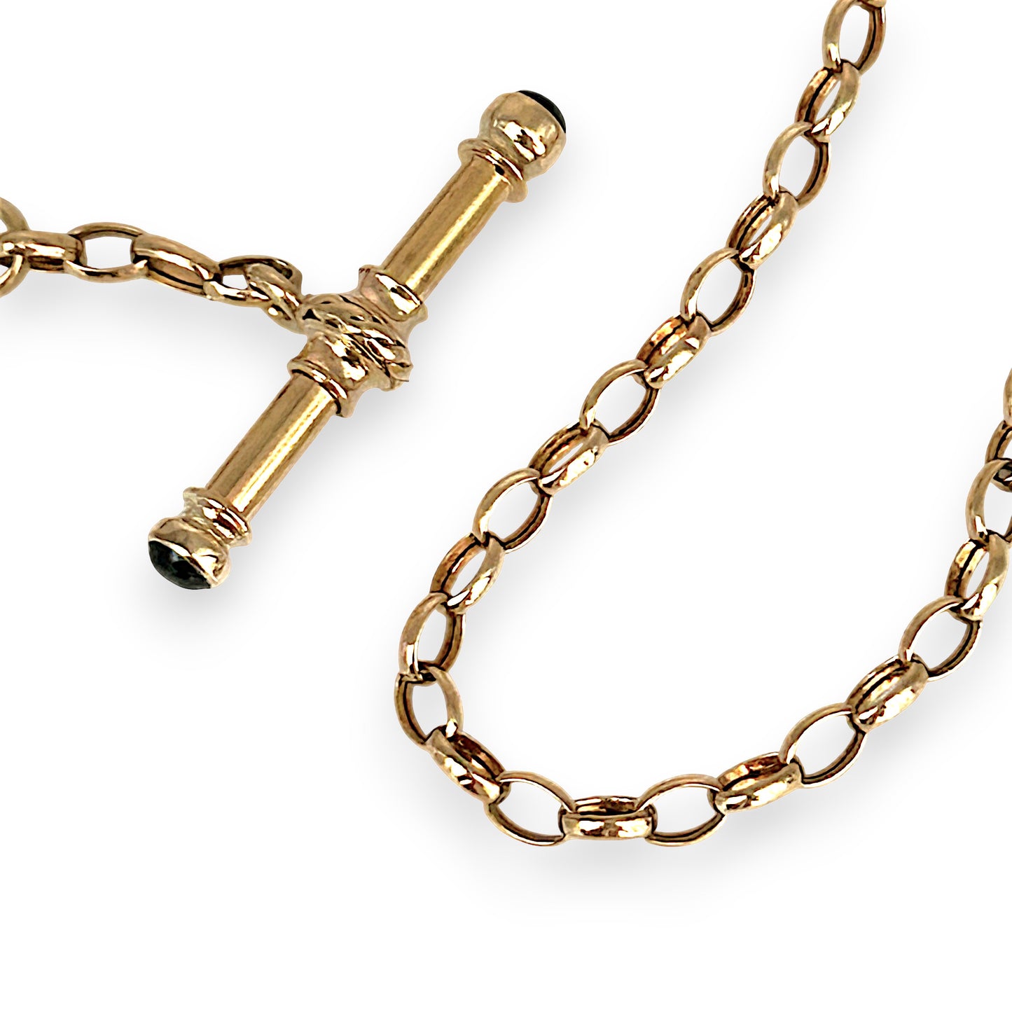 GOLD DEAL | 9ct (9K) Gold Vintage Luxe Belcher Chain with T Bar 44cm