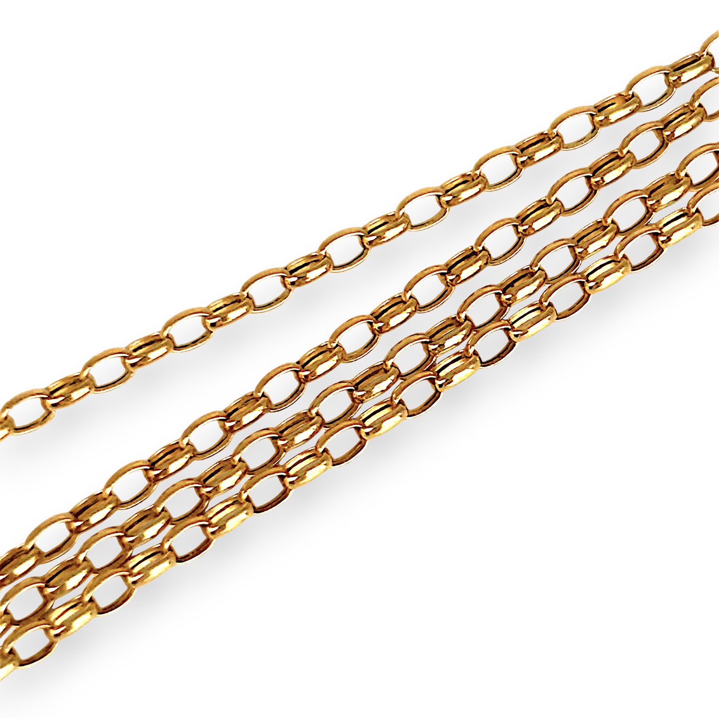 GOLD DEAL | 9ct (9K) Gold Refurbished Sweetheart Belcher Chain 42cm