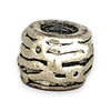 SILVER DEAL | Sterling Silver Bead Charm - Wavy Wrap Barrel