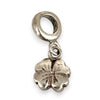 SILVER DEAL | Sterling Silver Dangle Charm - Four Leaf Clover