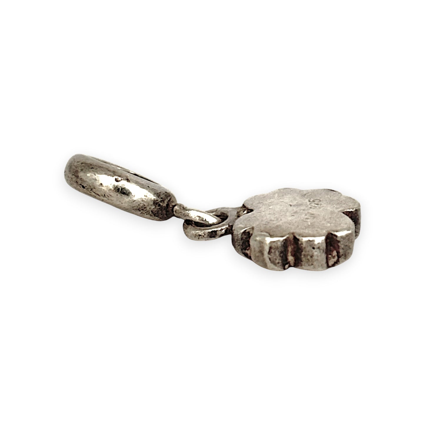 SILVER DEAL | Sterling Silver Dangle Charm - Four Leaf Clover