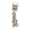 SILVER DEAL | Sterling Silver Dangle Charm - Unity with CZs