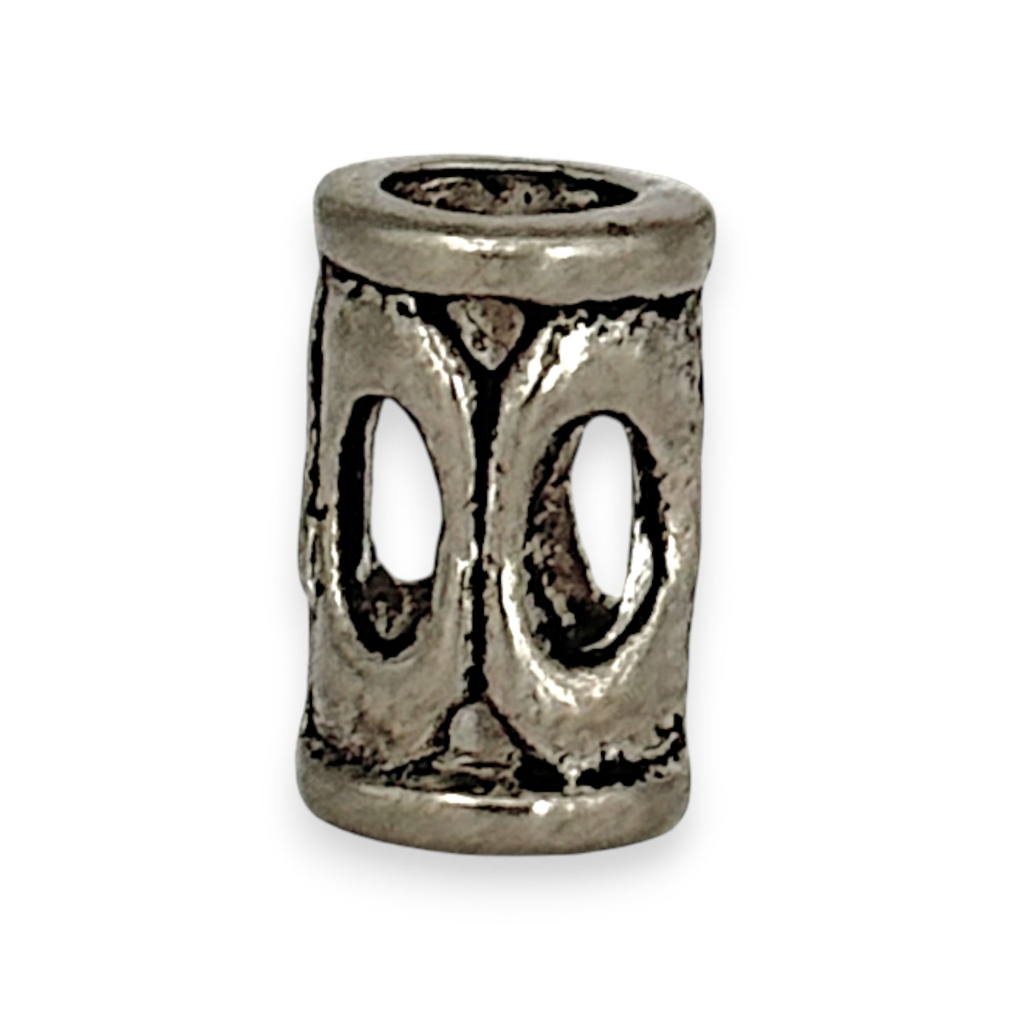 SILVER DEAL | Sterling Silver Spacer Bead Charm - Minimalist Tunnel