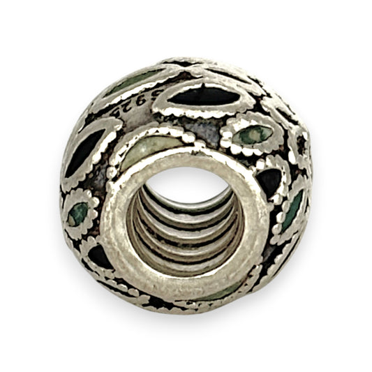 SILVER DEAL | Pandora Sterling Silver Bead Charm - Enchanted Garden