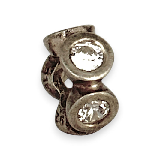 SILVER DEAL | Pandora Sterling Silver Spacer Charm - Clear CZ Lights