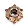 SILVER DEAL | Sterling Silver Murano Charm - Brown Bud