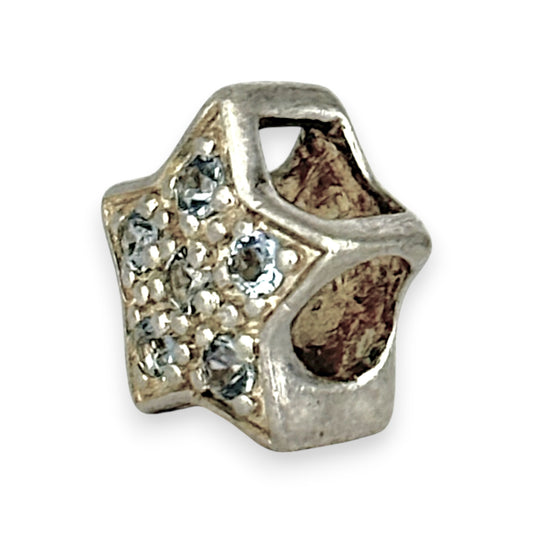 SILVER DEAL | Sterling Silver Bead Charm - Twinkling Star