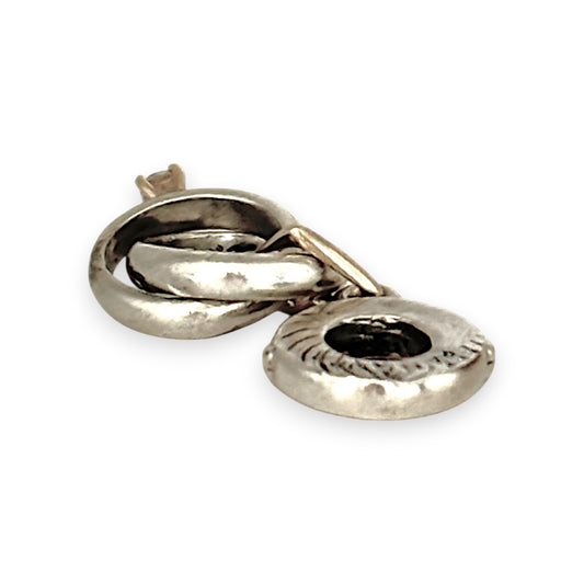 SILVER DEAL | Pandora Sterling Silver Dangle Charm - Wedding Rings