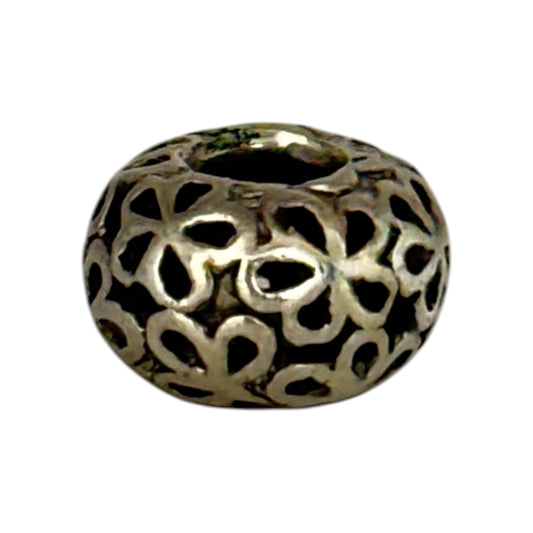 SILVER DEAL | Sterling Silver Openwork Charm - Wildflower