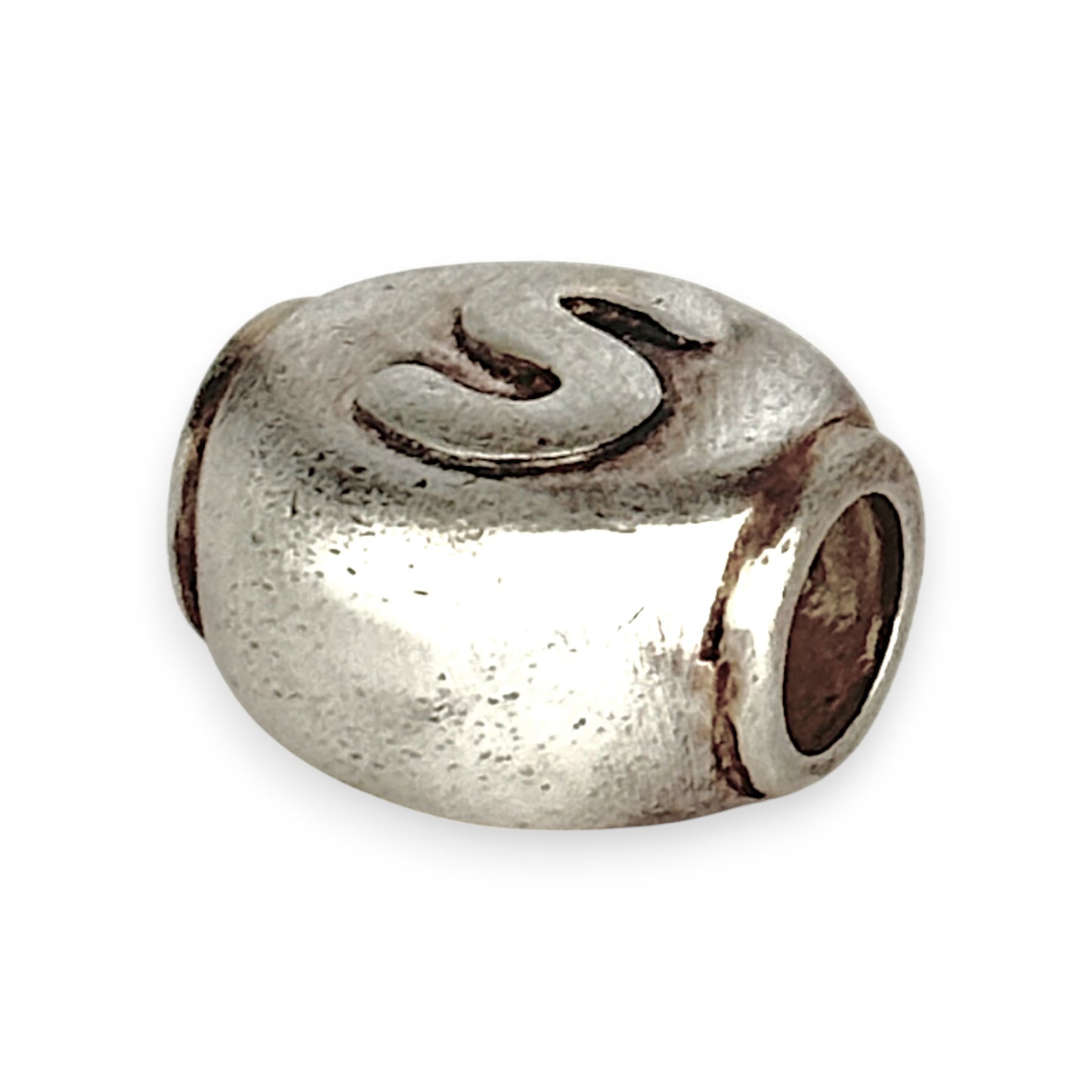 SILVER DEAL | Ylang Ylang Sterling Silver Bead Charm - Letter S