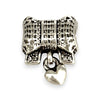 SILVER DEAL | Sterling Silver Dangle Charm - Sweetheart Bow