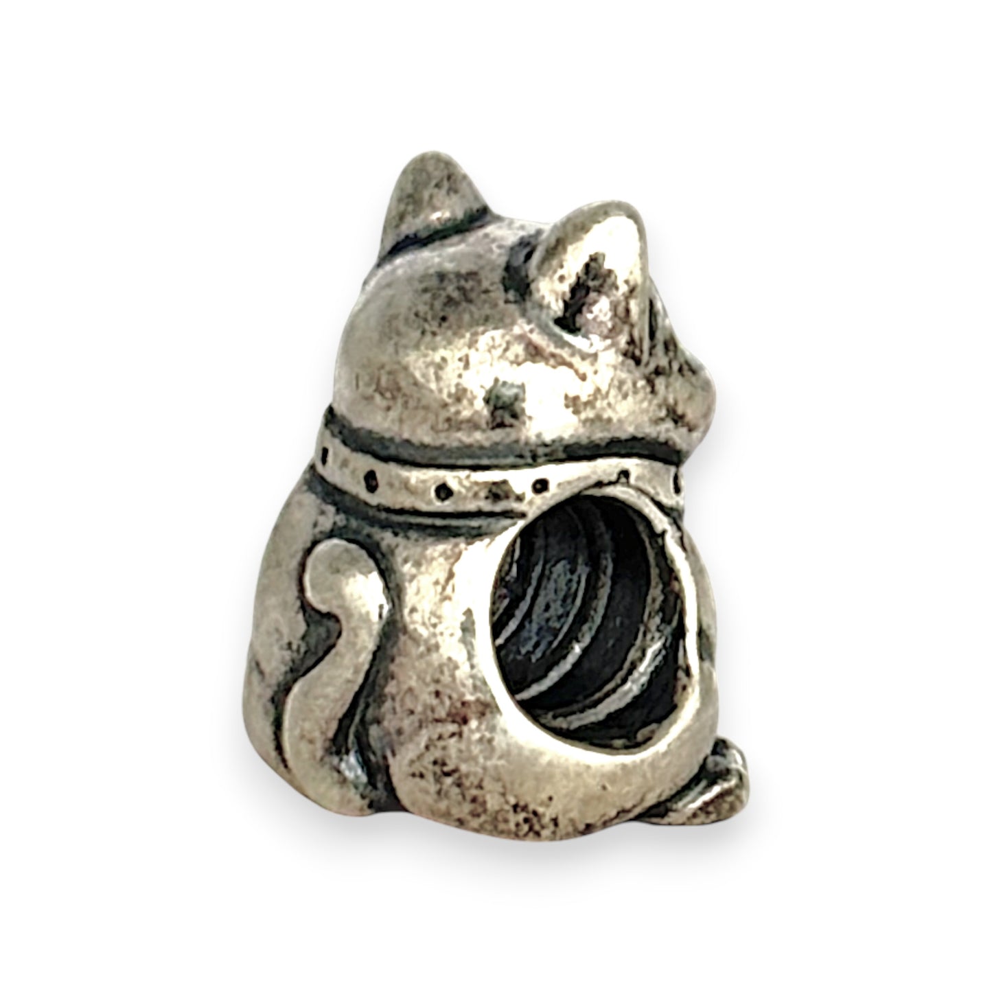 SILVER DEAL | Pandora Sterling Silver Bead Charm - Lucky Cat