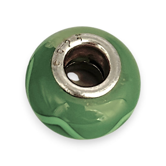 SILVER DEAL | Sterling Silver Murano Charm - Mint Tide