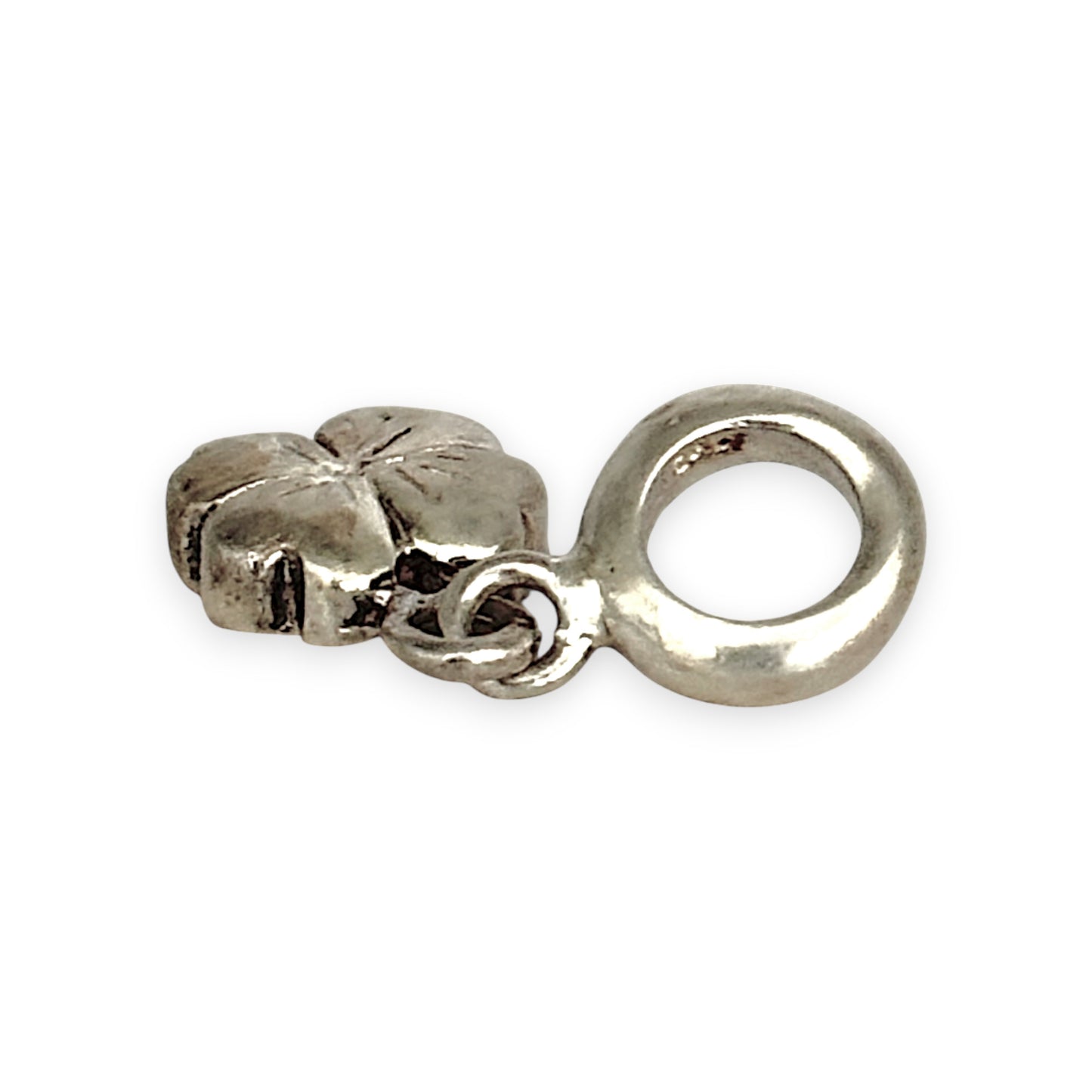 SILVER DEAL | Sterling Silver Dangle Charm - Four Leaf Clover