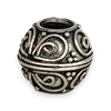 SILVER DEAL | Sterling Silver Bead Charm - Vintage Swirl Sphere
