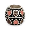 SILVER DEAL | Sterling Silver Bead Charm - Midnight Heart