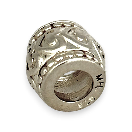 SILVER DEAL | Michael Hill Sterling Silver Bead Charm - Ornate Barrel