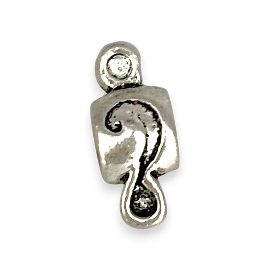 SILVER DEAL | Sterling Silver Bead Charm - Question Mark