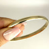 GOLD DEAL | 9ct (9K) Gold Refurbished Handmade Oval Bangle Valuation $5,300
