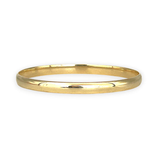 GOLD DEAL | 9ct (9K) Gold Refurbished Handmade Oval Bangle Valuation $5,300