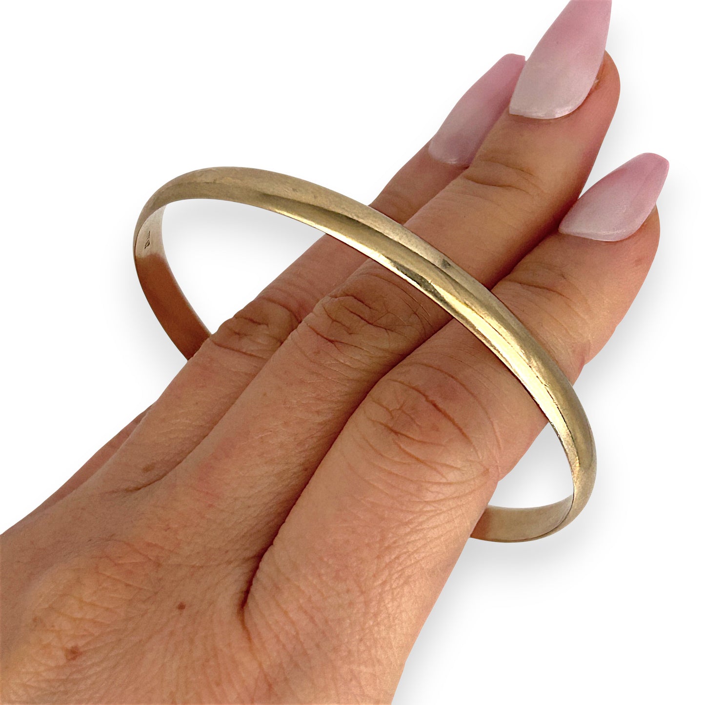 GOLD DEAL | 9ct (9K) NZ Gold Radiance Classic Bangle 65.8mm