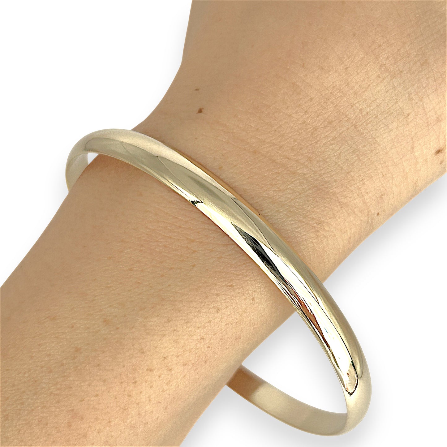 GOLD DEAL | 9ct (9K) NZ Gold Radiance Classic Refurbished Bangle 65.8mm