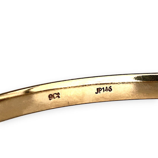 GOLD DEAL | 9ct (9K) Gold PROUDS Elegance Slimline Bangle 65.4mm