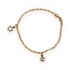 GOLD DEAL | 9ct (9K) MHJ Gold Belcher Bracelet 18cm Symbolic Charms Hearts & Star