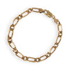 GOLD DEAL | NZ 9ct (9K) Gold Flawless Figaro Elongated Link Bracelet 21.5cm