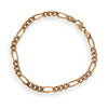 GOLD DEAL | 9ct (9K) Gold Classic Elegant Figaro Bracelet 21cm